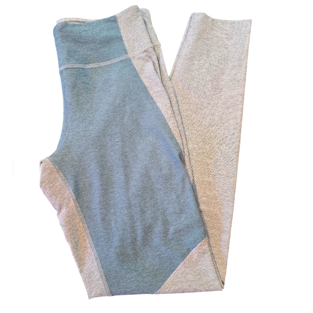 Outdoor voices heathered grey and blue leggings Medium